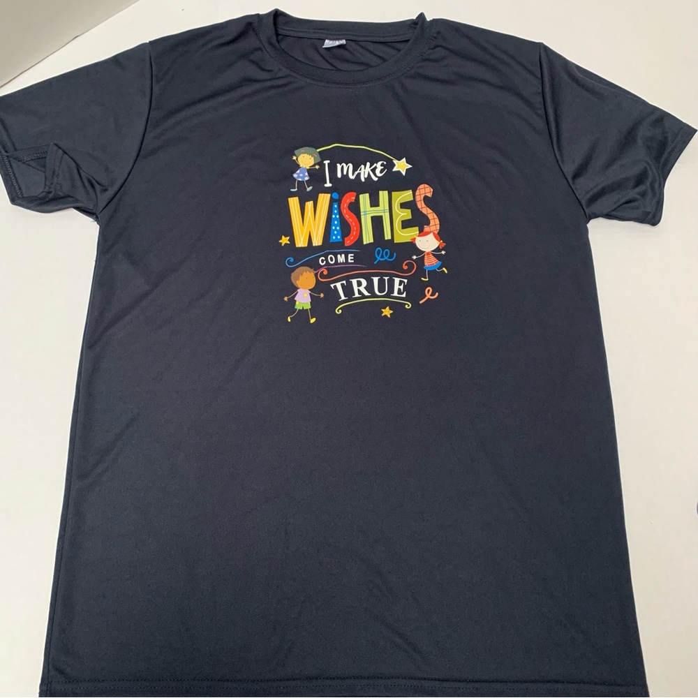 Men’s Black Large I Make Wishes Come True T Shirt